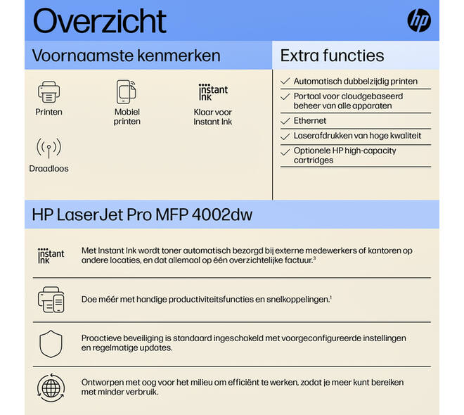 Printer laser HP LaserJet 4002dw
