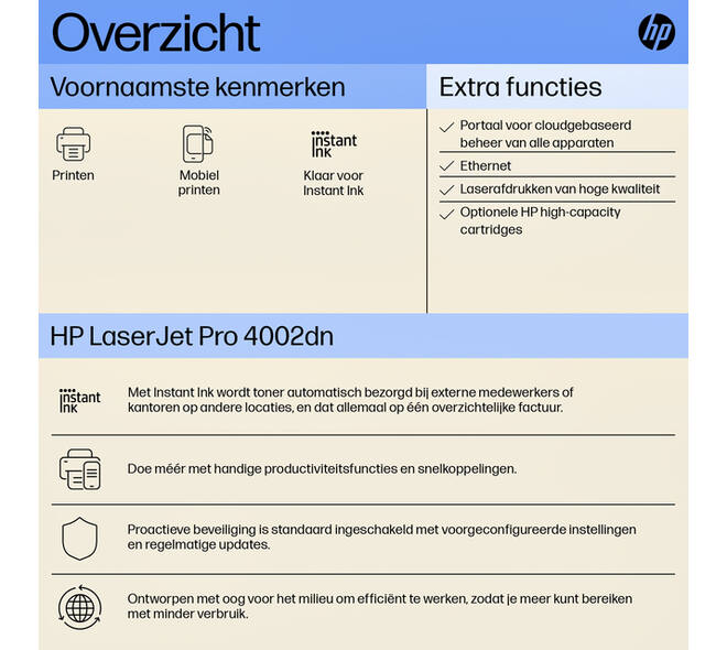 Printer laser HP LaserJet 4002dn
