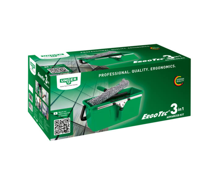 Glasreinigingskit Unger 3in1 Ergotec