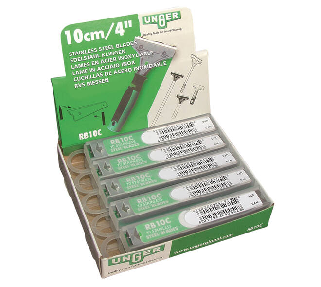 Reservemes Unger voor schraper 10cm 10 stuks