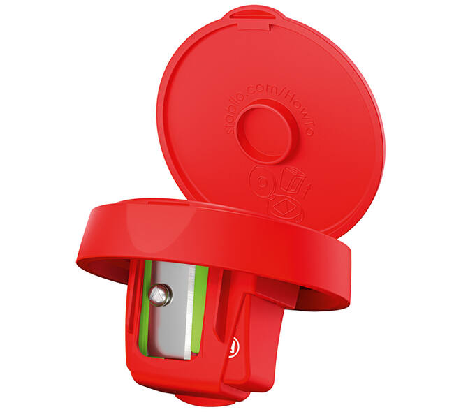 Puntenslijper STABILO 4849 woody 3 in 1 rood