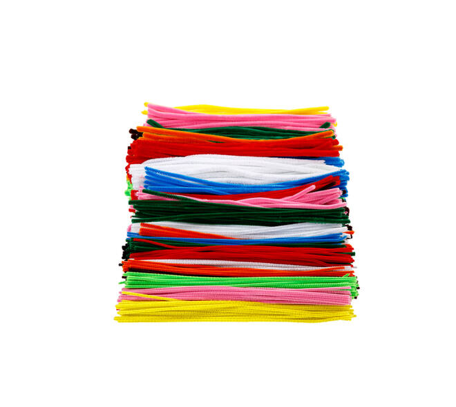 Chenilledraad Creativ Company 30cm dikte 4, 6, 9mm 700 stuks assorti