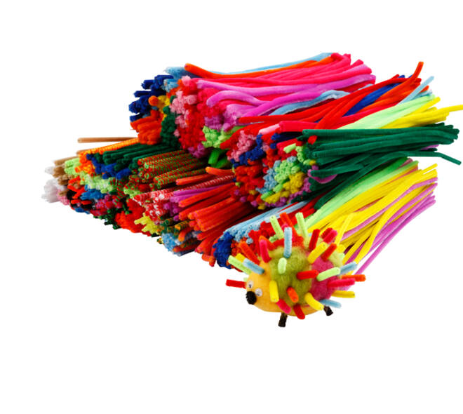 Chenilledraad Creativ Company 30cm dikte 4, 6, 9mm 700 stuks assorti