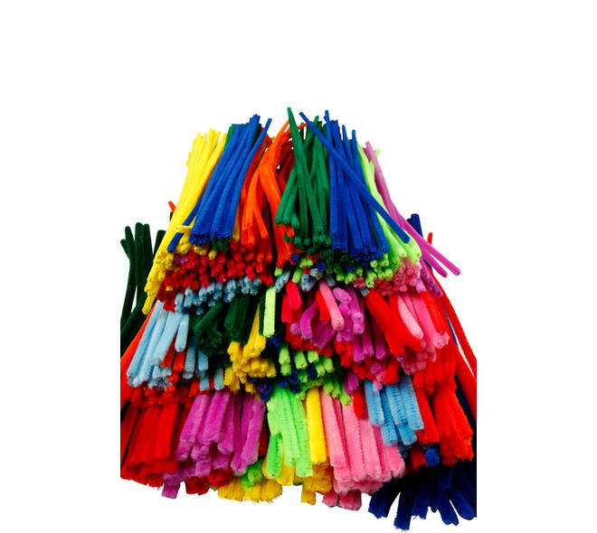 Chenilledraad Creativ Company 30cm dikte 4, 6, 9mm 700 stuks assorti