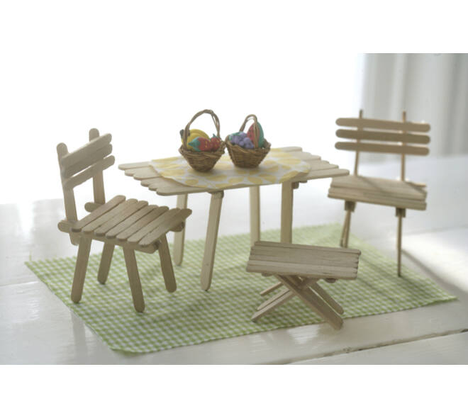 Stokje Creativ Company 11.5x1cm berkenhout 200 stuks