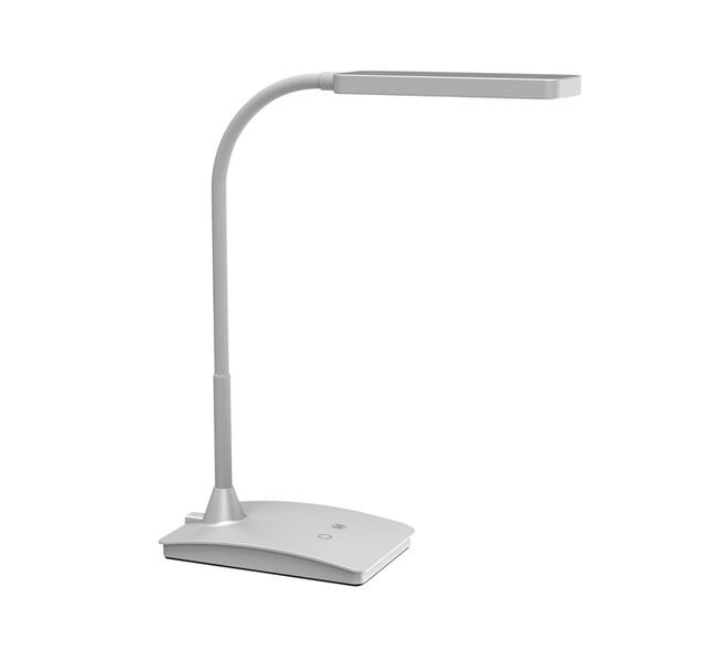 Bureaulamp MAUL Pearly LED colour vario dimbaar zilver