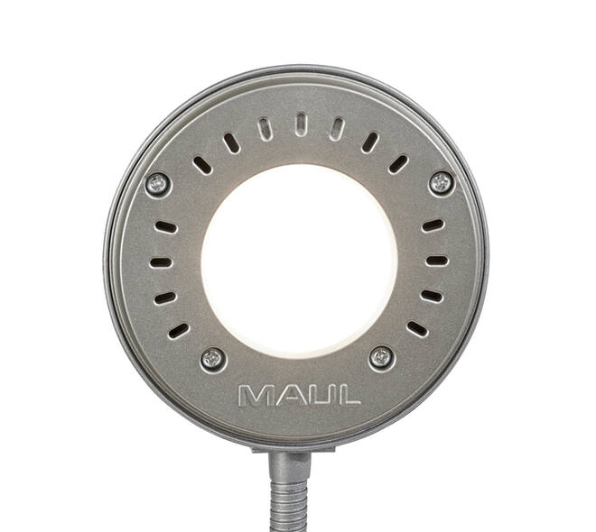 Bureaulamp MAUL Arc LED zilver