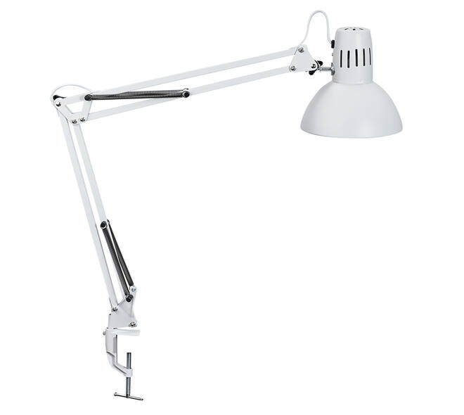 Bureaulamp MAUL Study tafelklem excl.LED lamp E27 wit