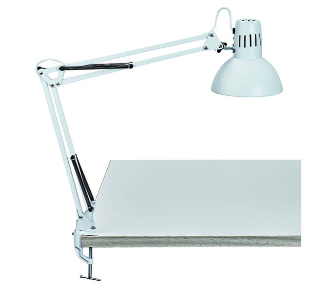 Bureaulamp MAUL Study tafelklem excl.LED lamp E27 wit