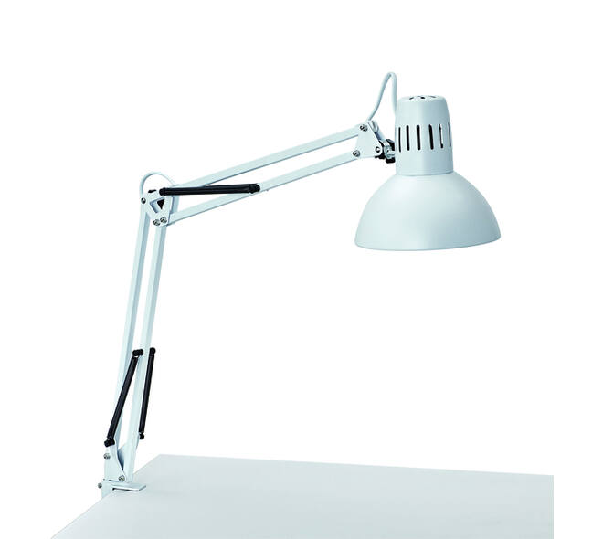 Bureaulamp MAUL Study tafelklem excl.LED lamp E27 wit