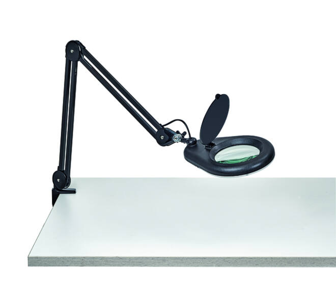 Loeplamp MAUL Viso LED tafelklem zwart