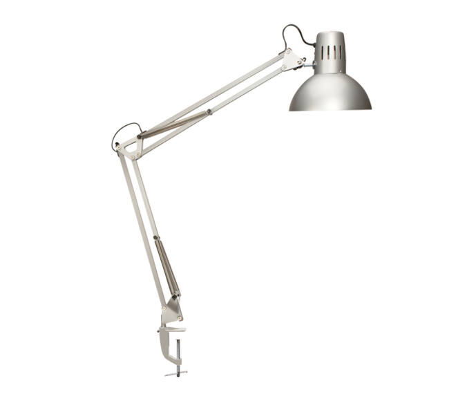 Bureaulamp MAUL Study tafelklem excl.LED lamp E27 zilver