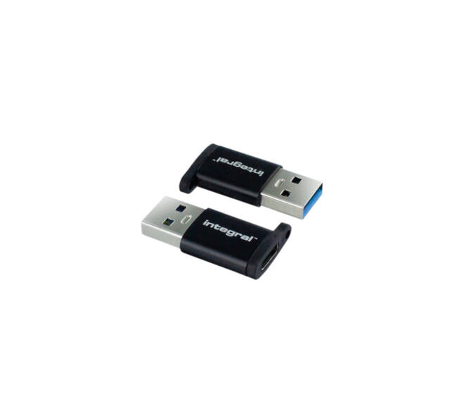 Adapter Integral USB-C naar USB-A 2-pack
