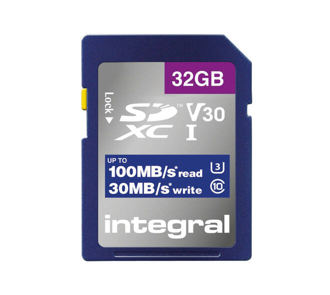 Geheugenkaart Integral SDHC-XC 32GB High Speed
