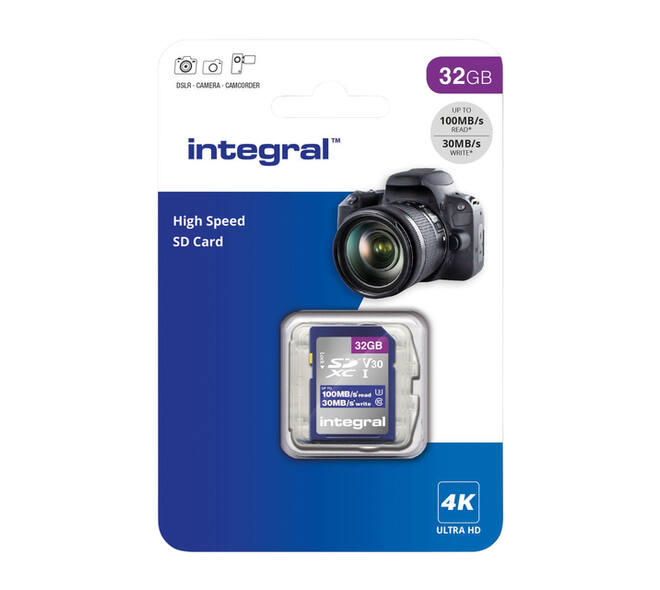 Geheugenkaart Integral SDHC-XC 32GB High Speed