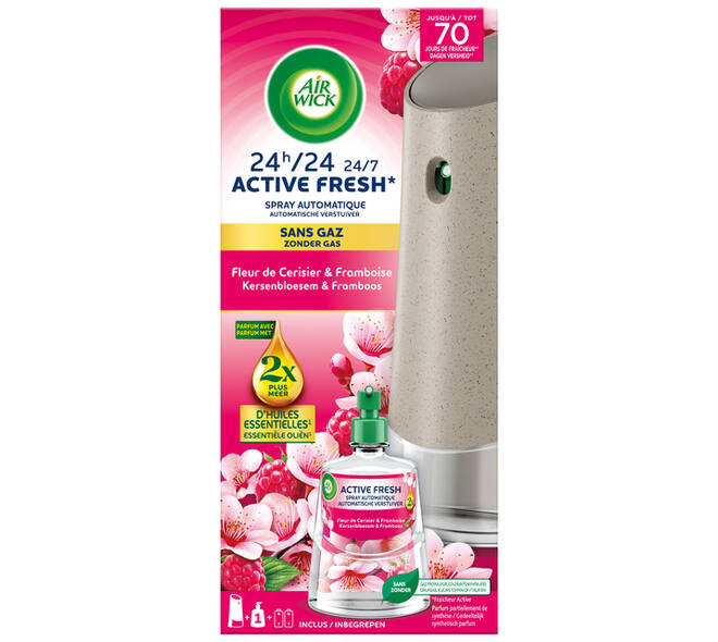 Luchtverfrisser AirWick AF Kersenbloesem framboos Starter Kit 228ml