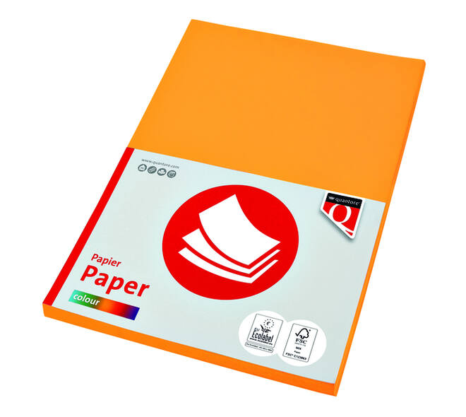 Kopieerpapier Quantore Colour A4 160gr diepgeel 50 vel