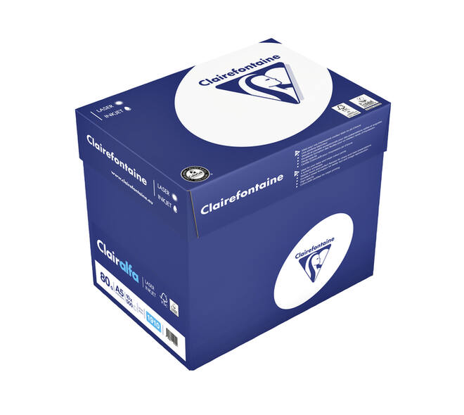 Kopieerpapier Clairefontaine Clairalfa A5 80gr wit 500 vel