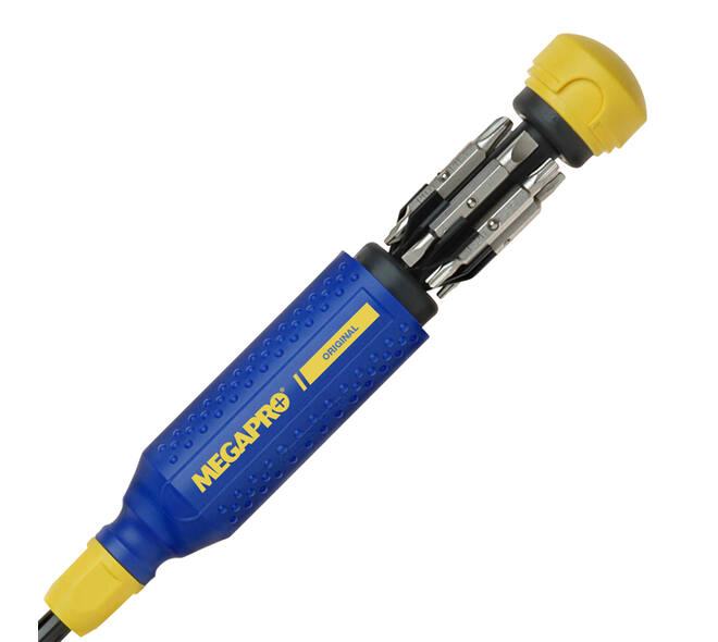 Schroevendraaier Megapro Original met 15 bits blauw