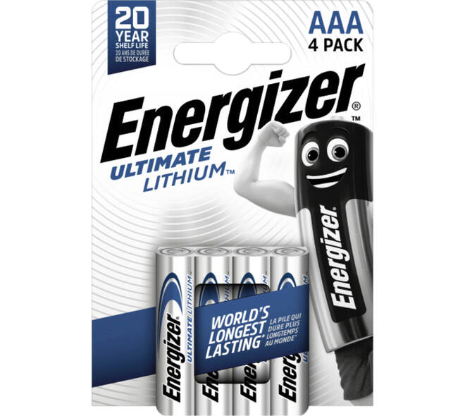 Batterij Energizer Ultimate Lithium 4x AAA