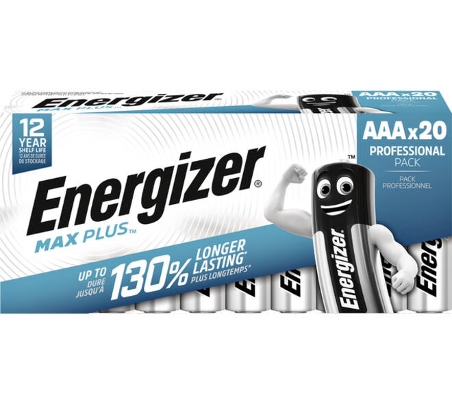 Batterij Energizer Max Plus 20x AAA alkaline
