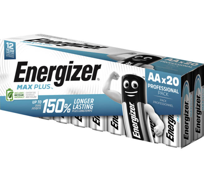 Batterij Energizer Max Plus 20x AA alkaline
