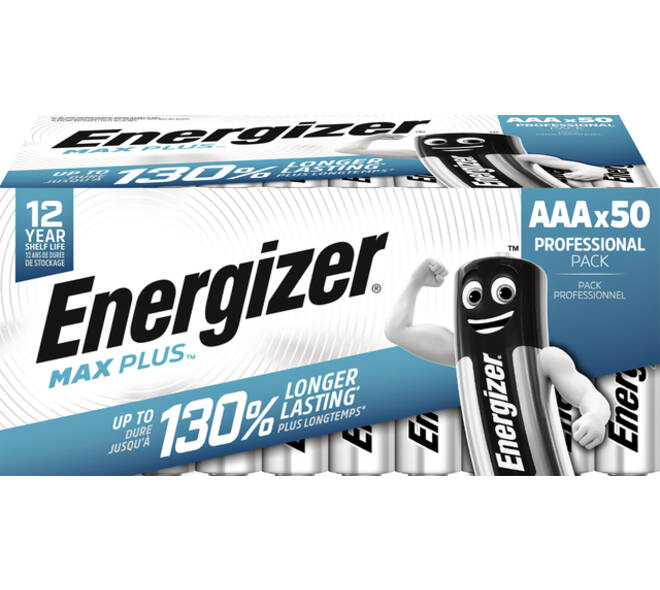 Batterij Energizer Max Plus 50x AAA alkaline