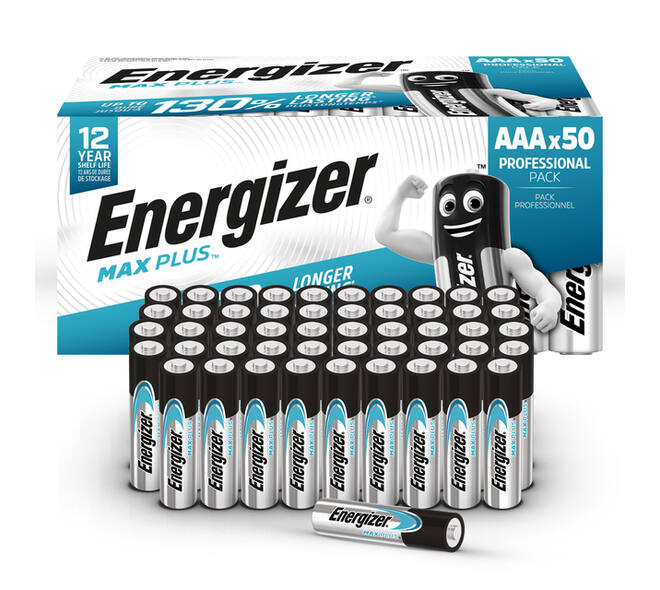 Batterij Energizer Max Plus 50x AAA alkaline