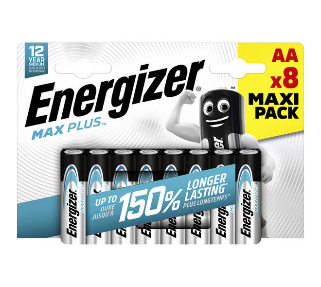 Batterij Energizer Max Plus 8x AA alkaline