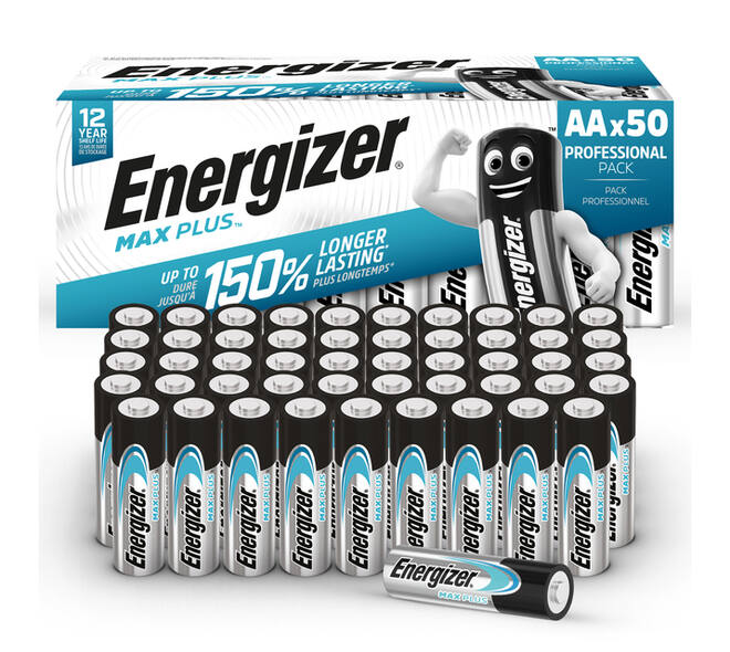 Batterij Energizer Max Plus 50x AA alkaline