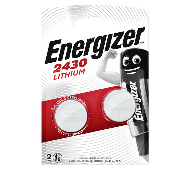 Batterij Energizer knoopcel 2x CR2430 lithium