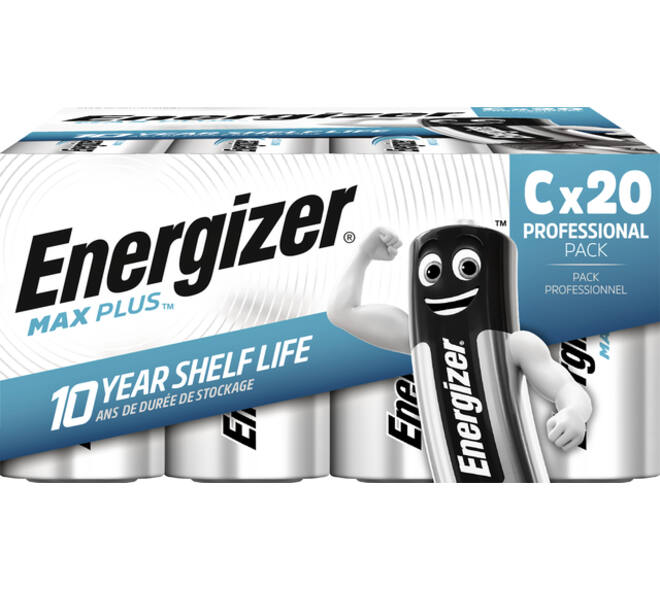 Batterij Energizer Max Plus 20x C alkaline