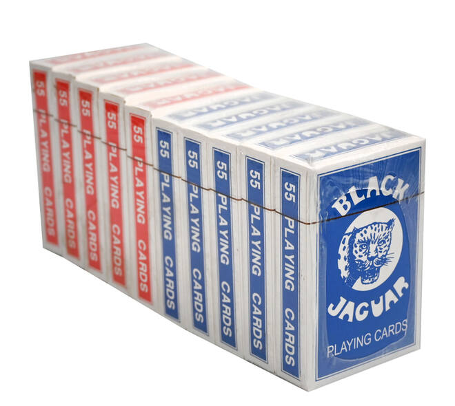 Speelkaarten rood en blauw seal à 10 pakjes