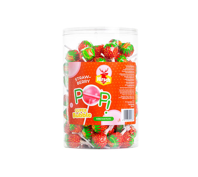 Lolly Hirsch super bubble strawberry 100x17 gram