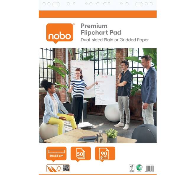 Flipoverpapier Nobo premium 60x85cm dubbelzijdig 50vel