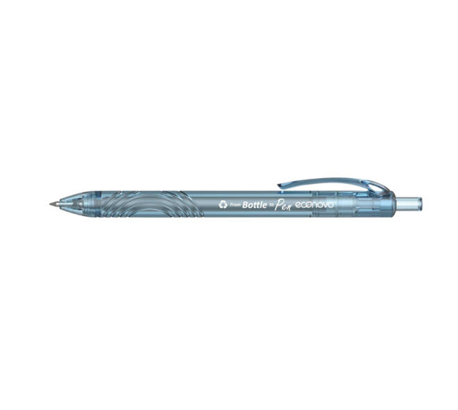 Gelschrijver Econovo 0.7mm blauw en zwart blister à 2 stuks