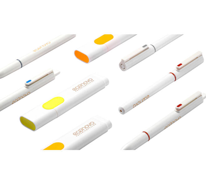 Markeerstift Econovo assorti blister à 4 stuks
