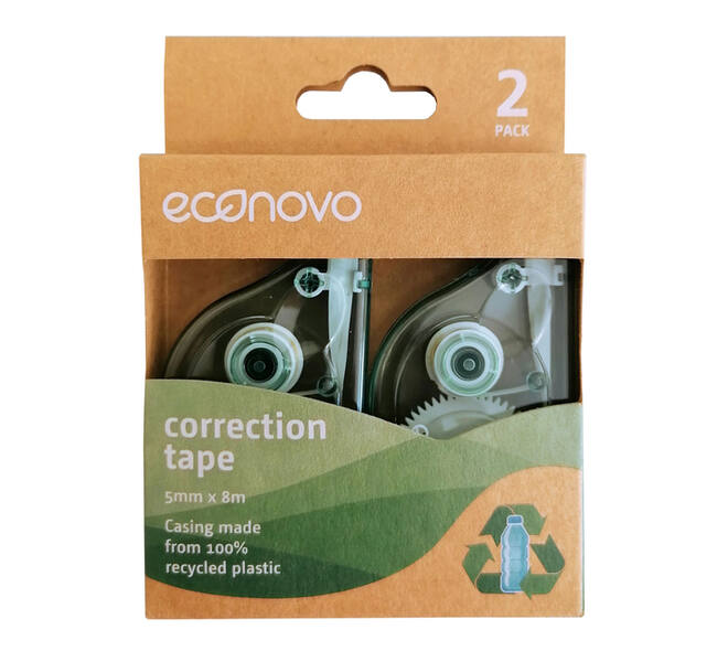 Correctietape Econovo 5mmx8m blister à 2 stuks