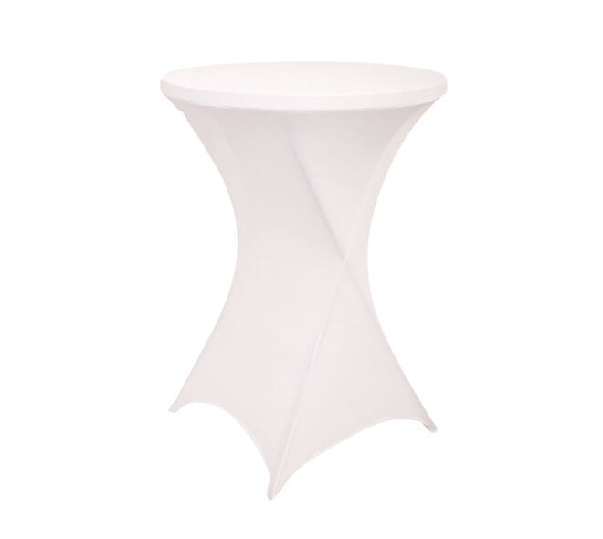 Tafelrok BRASQ voor statafel 80cm wit