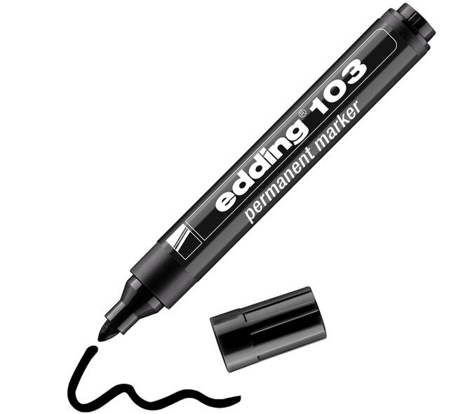 Viltstift edding 103 rond medium zwart