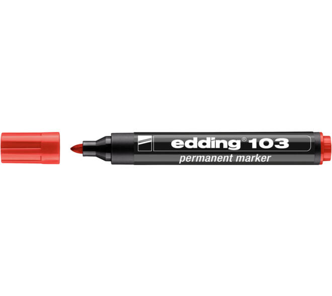 Viltstift edding 103 rond medium rood