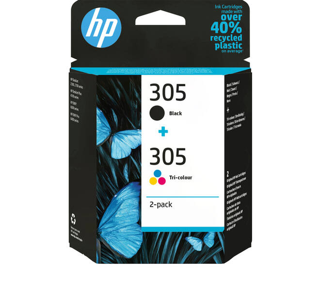 Inktcartridge HP 6ZD17AE 305 zwart + 3 kleuren