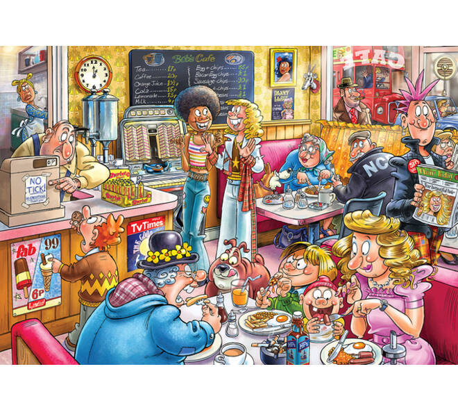 Puzzel Wasgij Destiny 27 De Koffieshop! 1000 stukjes