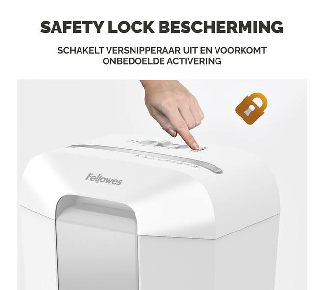 Papiervernietiger Fellowes Powershred LX70 snippers 4x40mm wit