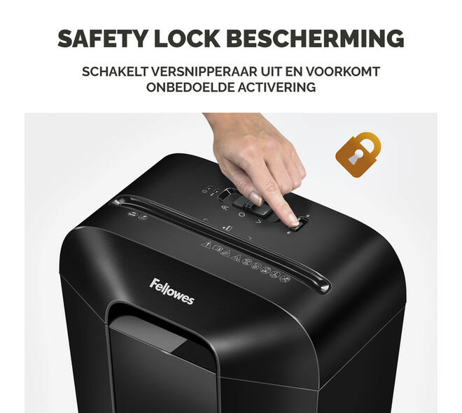 Papiervernietiger Fellowes Powershred LX50 snippers 4x37mm zwart