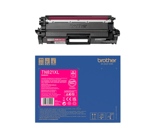 Toner Brother TN-821XLM rood