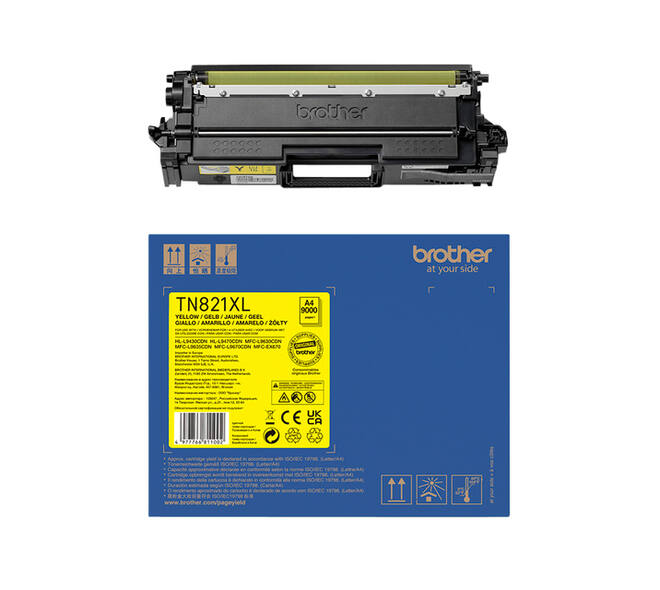 Toner Brother TN-821XLY geel