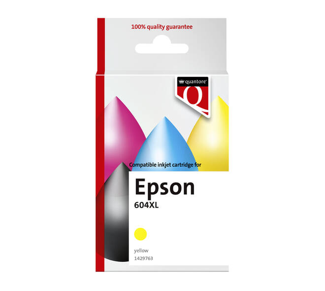 Inktcartridge Quantore alternatief tbv Epson 604XL T10H44 geel