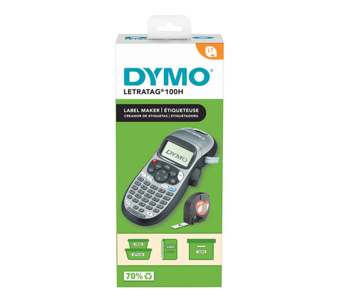 Labelprinter Dymo LetraTag 100H draagbaar abc 12mm zilverkleurig special edition