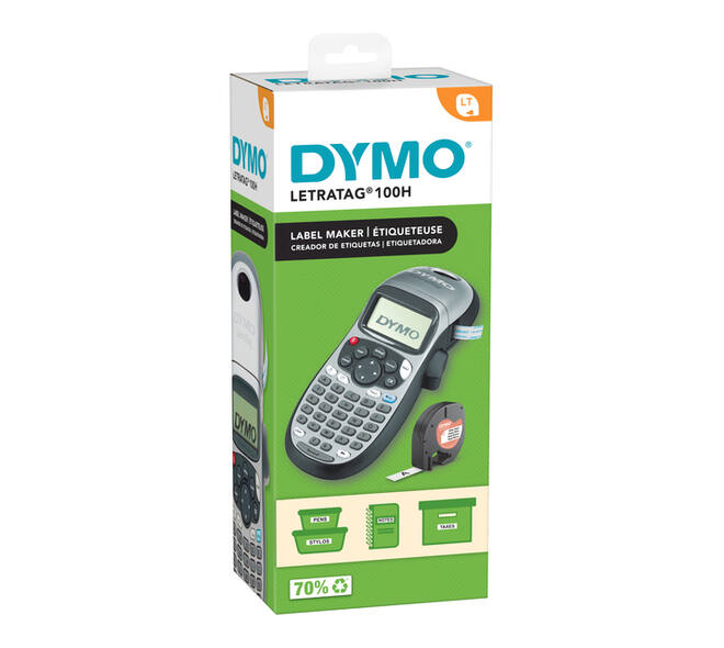 Labelprinter Dymo LetraTag 100H draagbaar abc 12mm zilverkleurig special edition